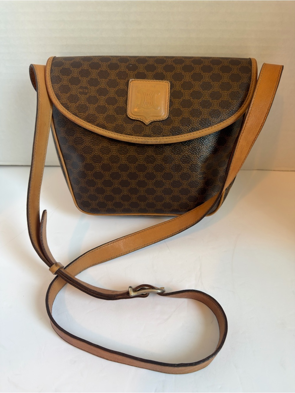 Celine Brown macadam crossbody
